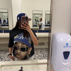 Freddie Freeman Dodgers Baseball Vintage Look Oversized Boxy Hip Hop T Shirt Bootleg Washed MVP World Series Los Angeles Walk Off Grand Slam