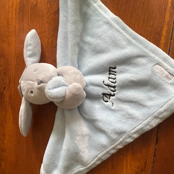 Doudou Loup gris personnalisé prénom - cadeau naissance – Wonder Mini