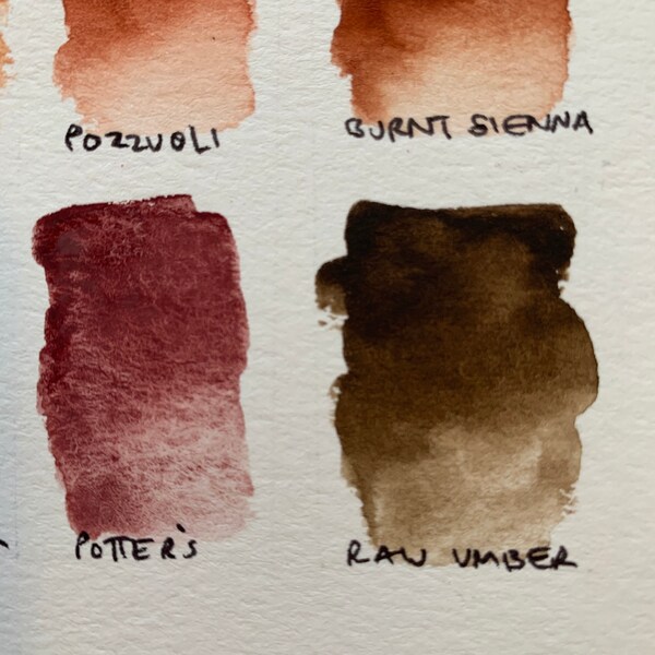 Handmade Watercolor - Raw Umber - Brown - for Painting, Calligraphy ...