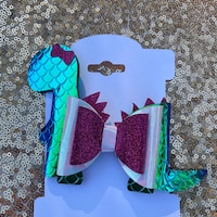 Bronto Dinosaur Bow SVG, Dino Bow SVG, Dino Party Fun Bow, Svg Files ...