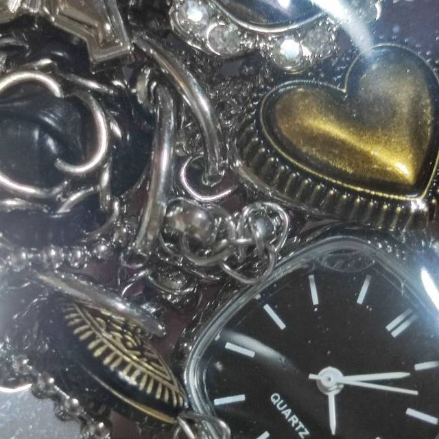 Punk Watch Choker Necklace, Art Inspired Funky Watch