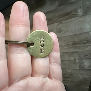 Thick Double Sided Brass Key Tag Labels Any Custom Text Super Quality ...