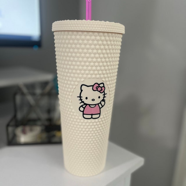 Spotted the cutest Hello Kitty tumbler with a straw topper at