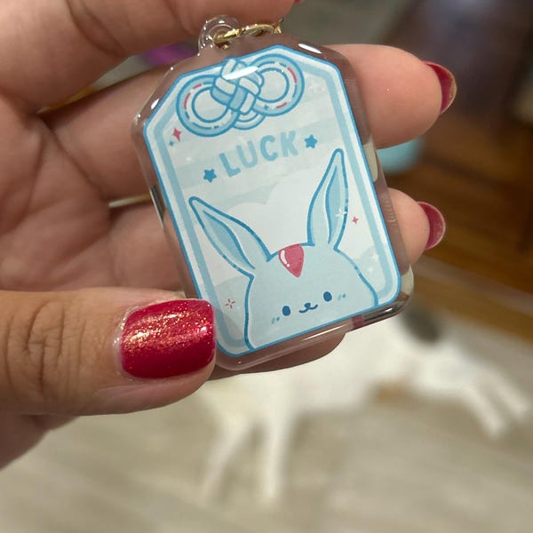 Minion Omamori Epoxy Keychain Stickers | Fat Cat Shiba Chocobo ...