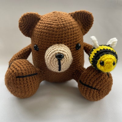 Bob the Bear & Buddie the Bee Amigurumi Toy Crochet Pattern PDF - Etsy