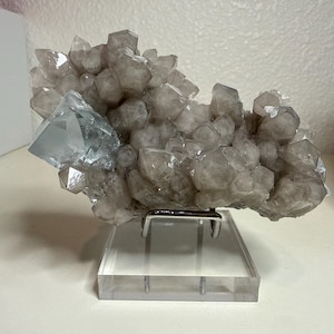 Customer photo of Blue Fluorite on Quartz Matrix – Hunan, China from Sarah B.'s review