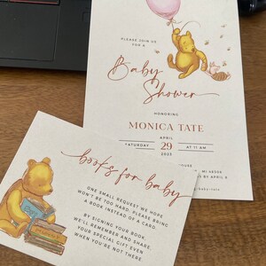 POOH - Bear Baby Shower Invitation, Classic Winnie-the-pooh Baby ...