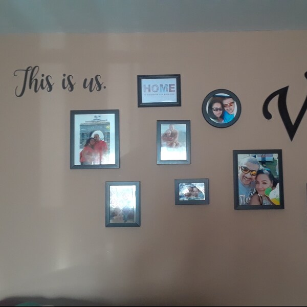 This is Us Wall Decal/family Room Decal/photo Decal/gallery Wall Decal ...