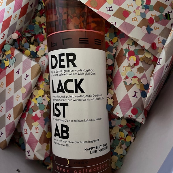 Lustapotheke Duschgel 'Der Lack Ist Ab!' – Mit Personalisiertem Wunschnamen, 300 Ml