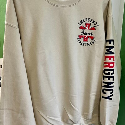 Vintage Emergency Department Emergency Room Nurse On Back Men's T