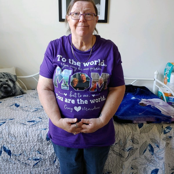 Custom Photo Mom Shirt, Personalized Mom T-shirt, Perfect Mother's Day ...