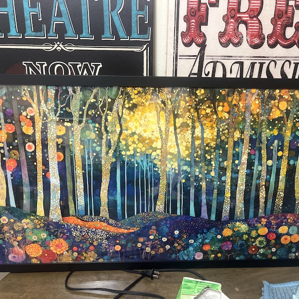Enchanted Forest With Vibrant Colors - Whimsical Nature Scene and ...