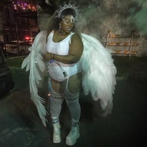 Lot De 3 Ailes D'Ange Blanches – Accessoire Déguisement Complet Avec Auréole Et Baguette Magique, Taille Unique Enfant, Carnaval