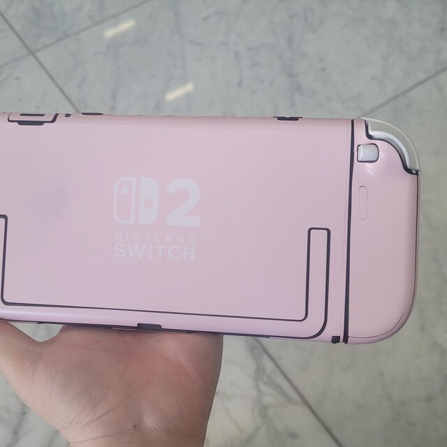 Nintendo Switch 2 Model Skin Wrap Premium Vinyl Plain Pastel Pink