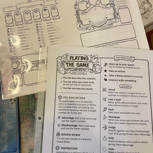 Dnd 5e New Players Cheat Sheet : Beginners Quick Reference Guide PDF ...