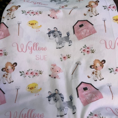 Farm Animal Party - Swaddle Blanket