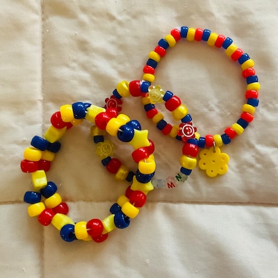 Clown Kandi Clowncore Bead Bracelet Set Pony Beads - Etsy