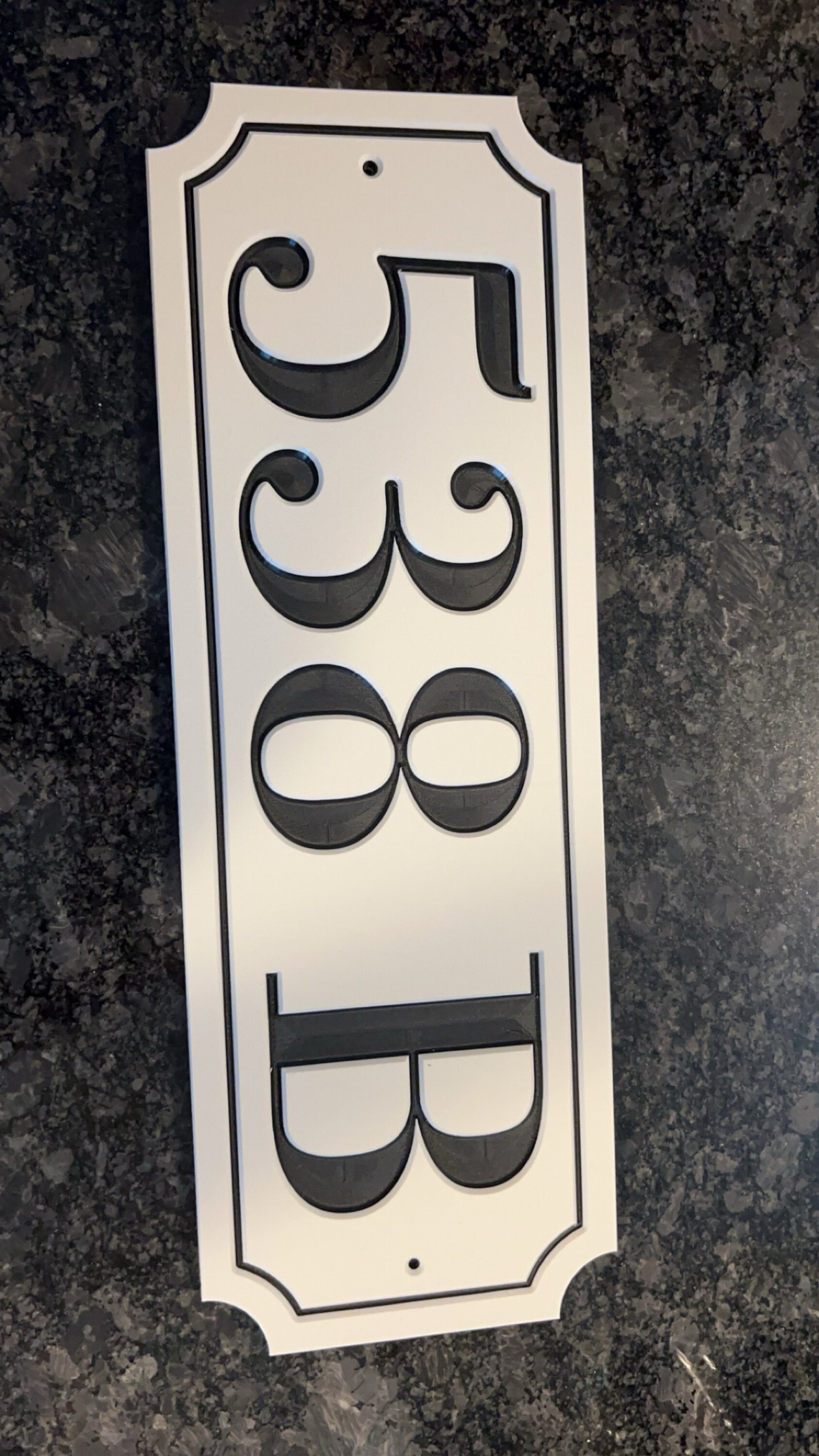 House Numbers Plaque Medium Address Plaque Vertical Custom House Numbers Signs Horizontal HDPE Plastic Weather-Resistant
