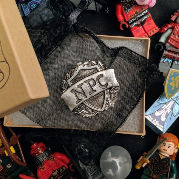 NPC Class Badge - RPG Character Class Pin - Handcrafted Pewter ...