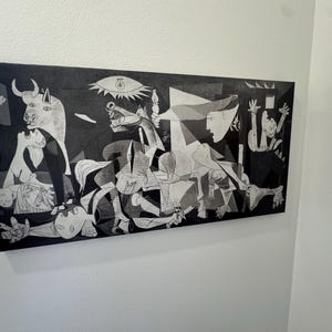ゲルニカ キャンバスプリント：パブロ・ピカソの白黒ウォールアート