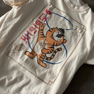 1988年ソウルオリンピック Tシャツ　ホドリ　記念品　80s 80s ソウル オリンピック ビンテージ Tシャツ SEOUL OLYMPICS