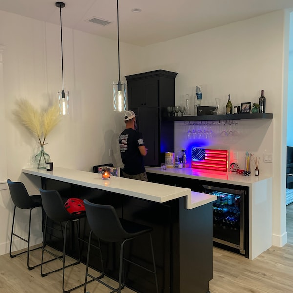 American Flag, USA Flag Led Sign, Custom Led Sign, Handmade Led Sign ...