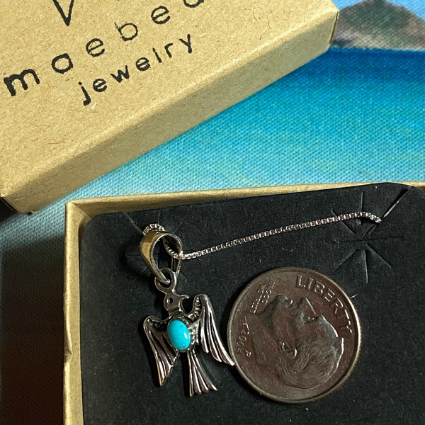 Thunderbird Necklace in Sterling Silver, Thunderbird Silver Necklace ...
