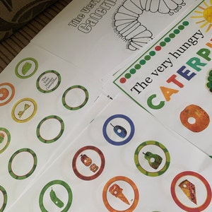 Very Hungry Caterpillar 16 Printable Party Food Cards Free Party Sign ...
