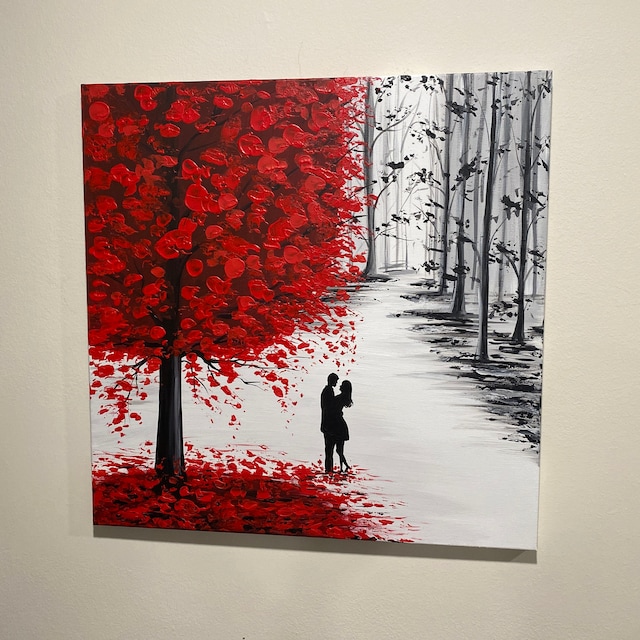 acrylic painting on mini canvas, 2 × 2, me, 2022 : r/painting