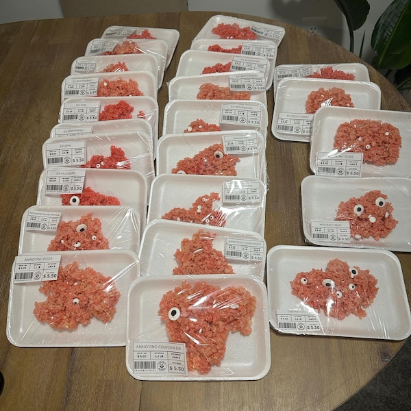 Editable Halloween Meat Labels, Fake Meat Label, Halloween Treat, Meat ...