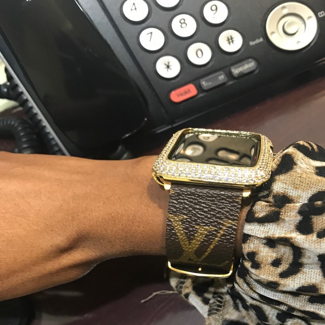 Handmade Louis Vuitton Apple Watch Band Series 1 2 3 146mm | Etsy
