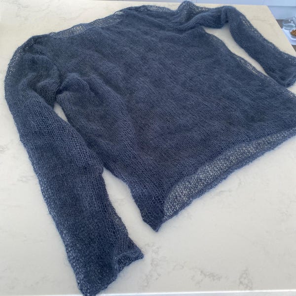 Knitting Pattern Aura Top Etsy