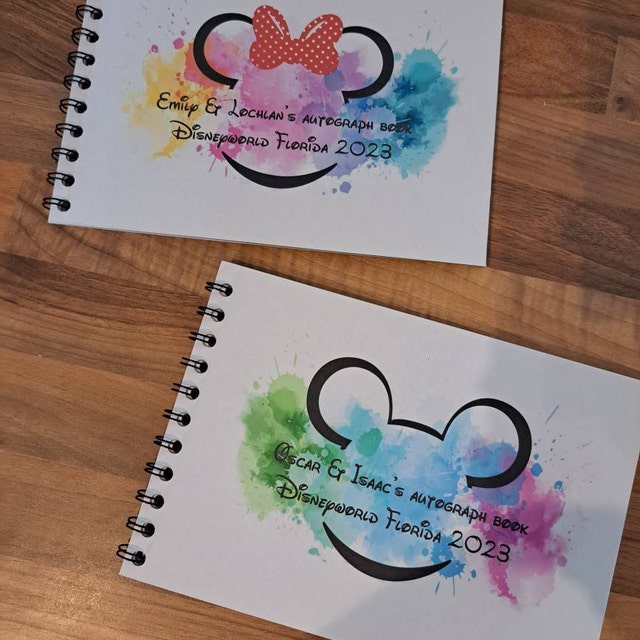 5 1/2 X 8 1/2 Inch Personalized Disney Autograph Book, Disney World, Disney  Land or Disney Cruise, Mickey and Minnie Mouse Book, Honeymoon -  Israel