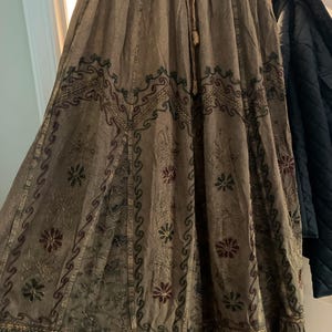 3COLOUR★Hollow embroidery ethnic style loose skirt 319 Amazon.com: ZAJ Falda Women's 3D Floral Embroidery Midi
