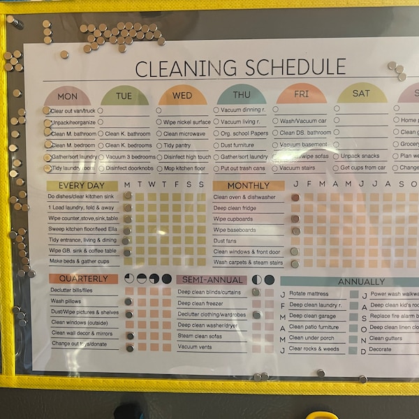 Editable Cleaning Planner: Checklist & Schedule (digital Download PDF ...