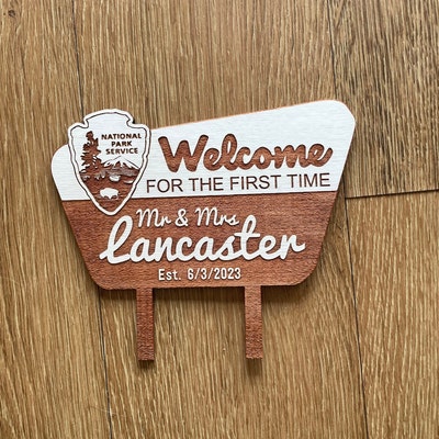 National Park Style Sign, Personalized National Park Sign, Forest ...