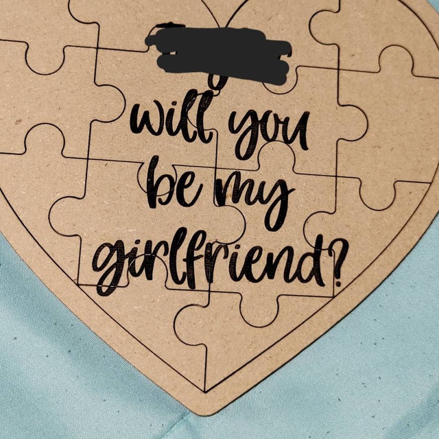 Will You Be My Girlfriend Personalized Proposal Puzzle Valentines