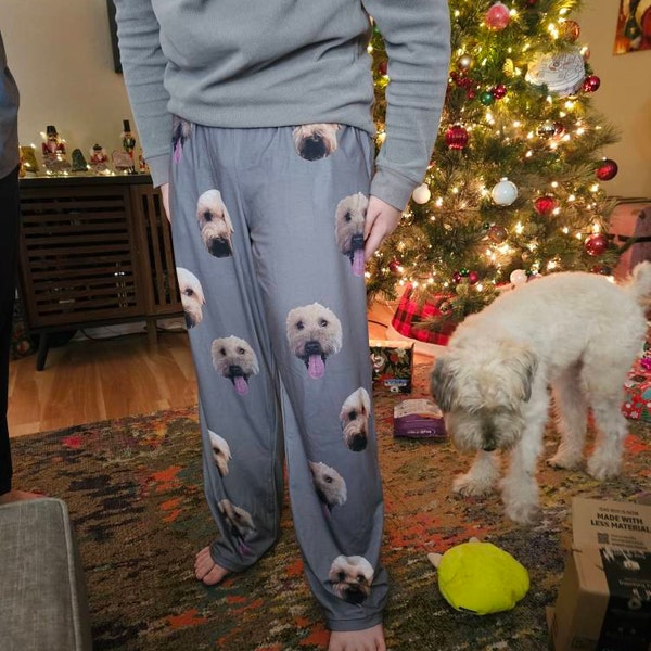 Custom Face Pajamas Family Set Dog Face And Bones Full Custom - Main Image