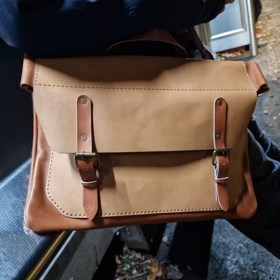 Laptop Bag Pattern Leather DIY Pdf Download Messenger Bag Video ...