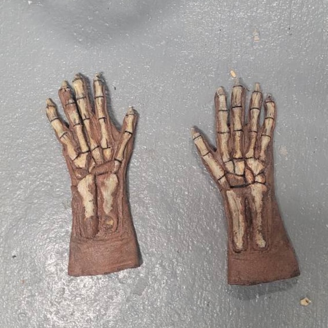3 Paia Guanti Scheletro Glow In The Dark – Per Halloween, Carnevale E Cosplay, Neri Con Ossa Bianche, Adatti A Adulti E Bambini