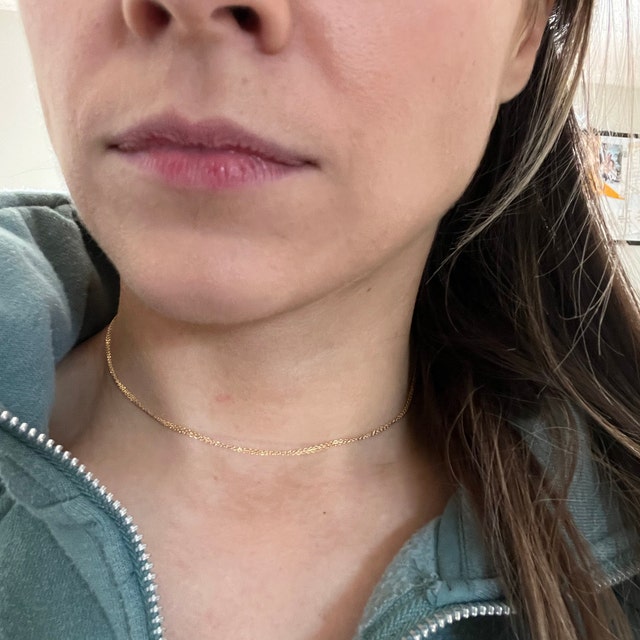 人気ブランド【E and E Project】Super Dainty Wrapネックレス Super Dainty Wrap Necklace // Simple and Delicate Thin Chain