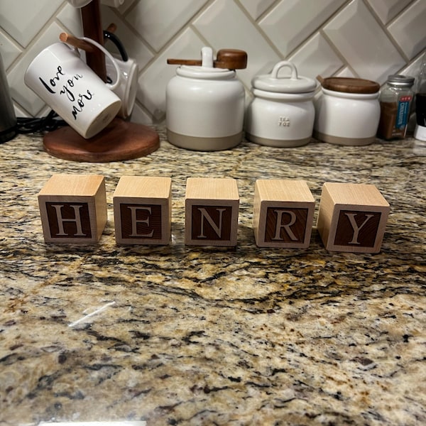 Name Block Letters Personalized Nursery Name Block Letters - Custom Wooden Name Blocks for ...