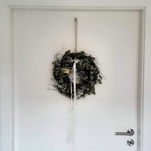 Dekorativer Türkranz Aus Lorbeer – Ca. 45 Cm Durchmesser, Grün, Für Wand- Oder Türdekoration