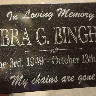 Memorial Stone for Mom Dad, Personalized in Loving Memory Memorial ...