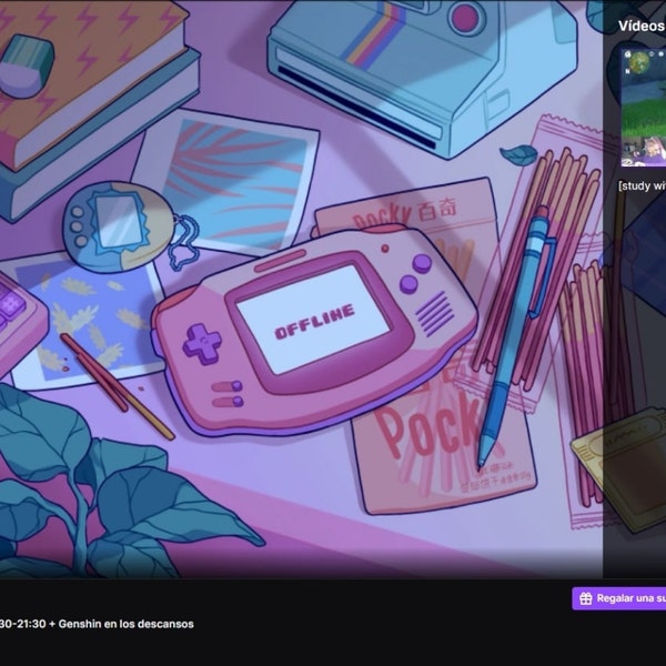 ANIMATED Retro Vaporwave Stream Package | Customizable | Twitch Overlay ...