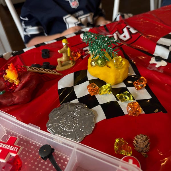 Kids DIY Fire Bus Noodle Play Dough Set main image 1