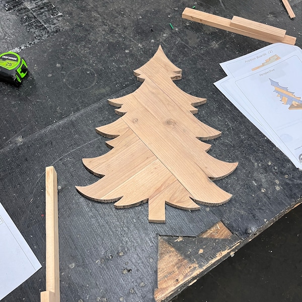 One Picket One Picket Tree Build Plans and Template, One Picket Christmas Tree ...