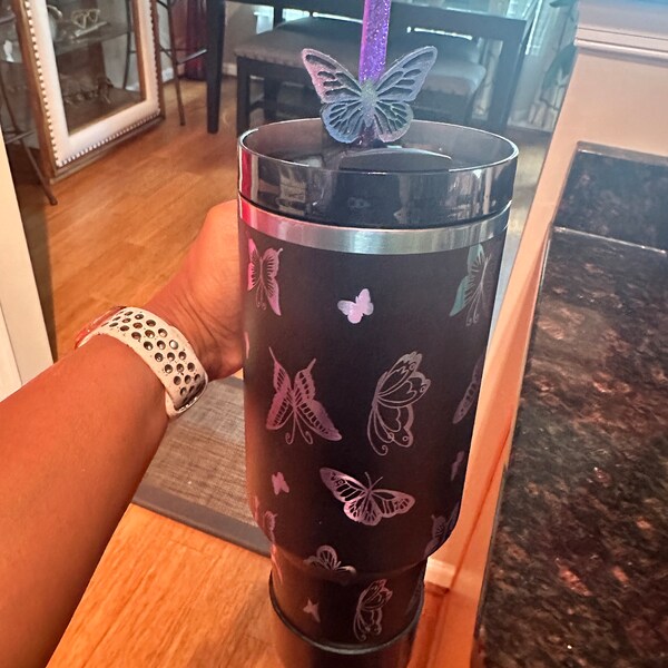 Custom Jelly GLASS quencher Tumbler with Handle - 20oz