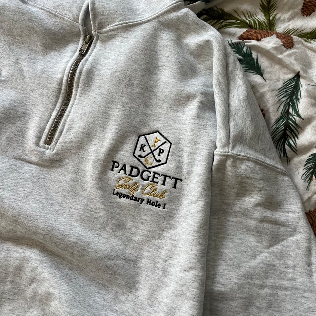 Vintage HAMMERSCHIMD Sweatshirt 1/4 Zip Embroidery Flower