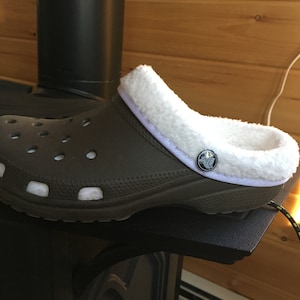 replacement insoles liners for clogs crocs mules style shoes black fur for a furry lining